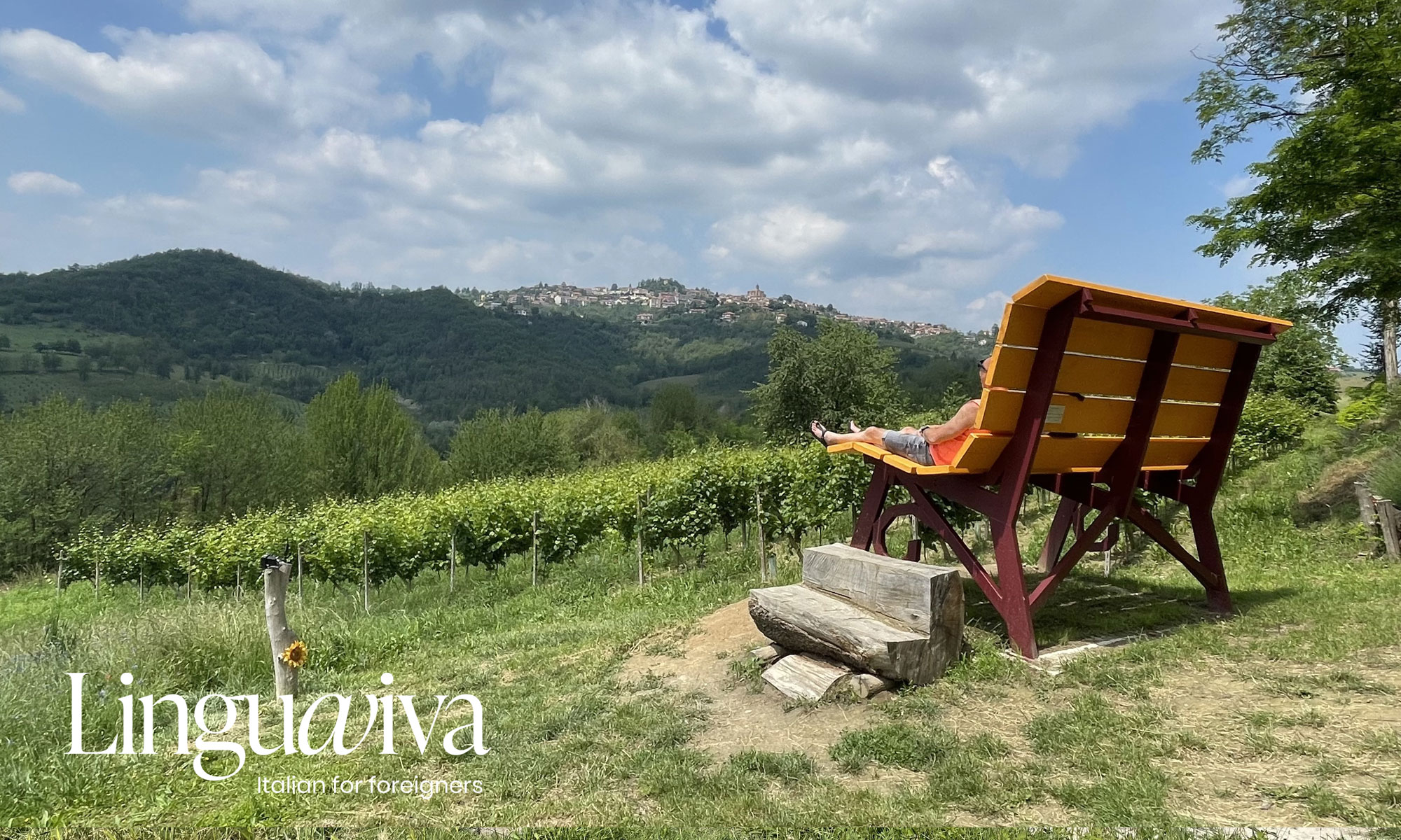 Big benches in Monferrato